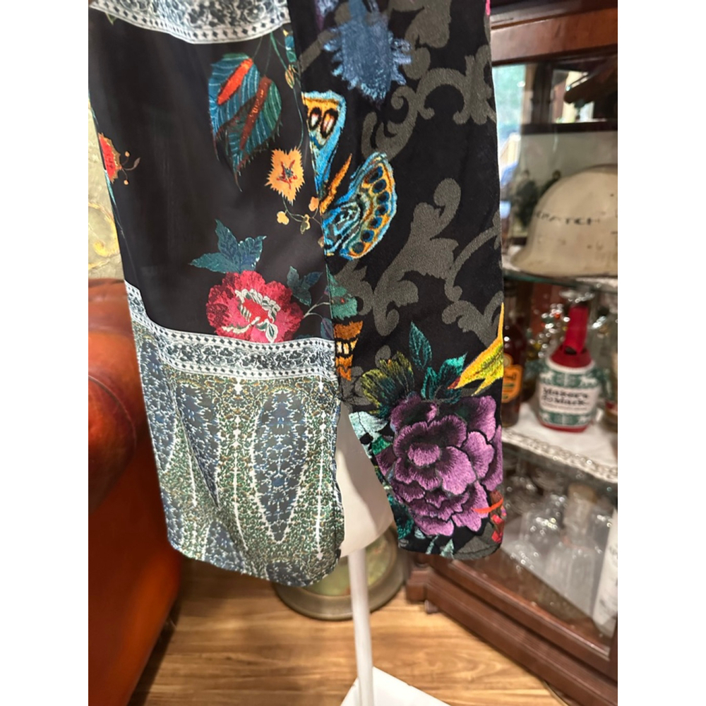 Women's JOHN MARK Patchwork Floral Button Down Sh… - image 3